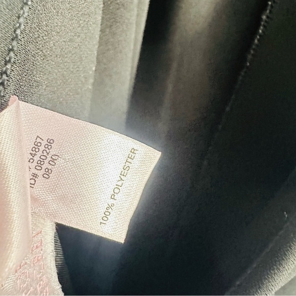 Victoria’s Secret Jumpsuit Black Halter Wide Leg Sexy Lounge V-Neck Medium - Picture 9 of 9